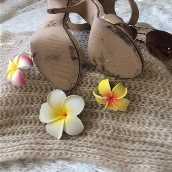 Nude elegant-fashion strap heels - Picture 5 of 8